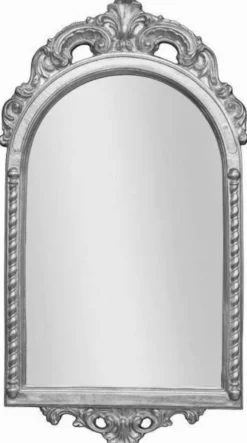 Casa Padrino Barock Spiegel Silber 51 x 5 x H. 93 cm - Eleganter Wandspiegel im Barockstil - Barock Möbel