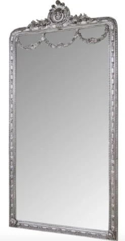 Casa Padrino Barock Spiegel Silber 120 x H. 242 cm - Barock Wandspiegel