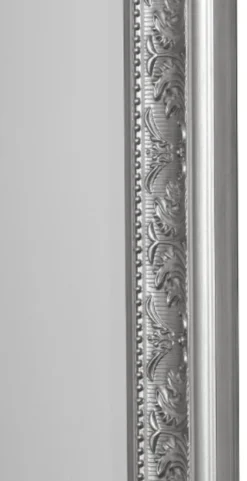 Casa Padrino Barock Spiegel Silber 52 x H. 62 cm - Handgefertigter Barock Wandspiegel mit Facettenschliff und wunderschönen Verzierungen