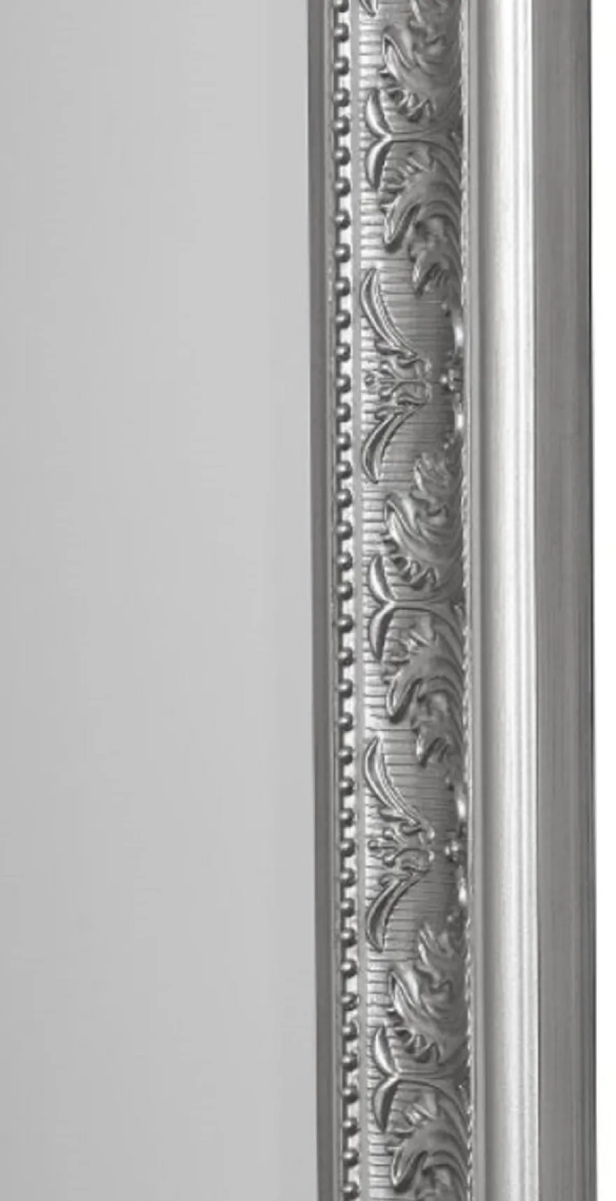 Casa Padrino Barock Spiegel Silber 52 x H. 62 cm - Handgefertigter Barock Wandspiegel mit Facettenschliff und wunderschönen Verzierungen