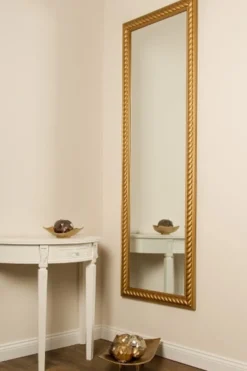 Casa Padrino Barock Spiegel / Wandspiegel Antik Gold 62 x H. 187 cm - Barockmöbel