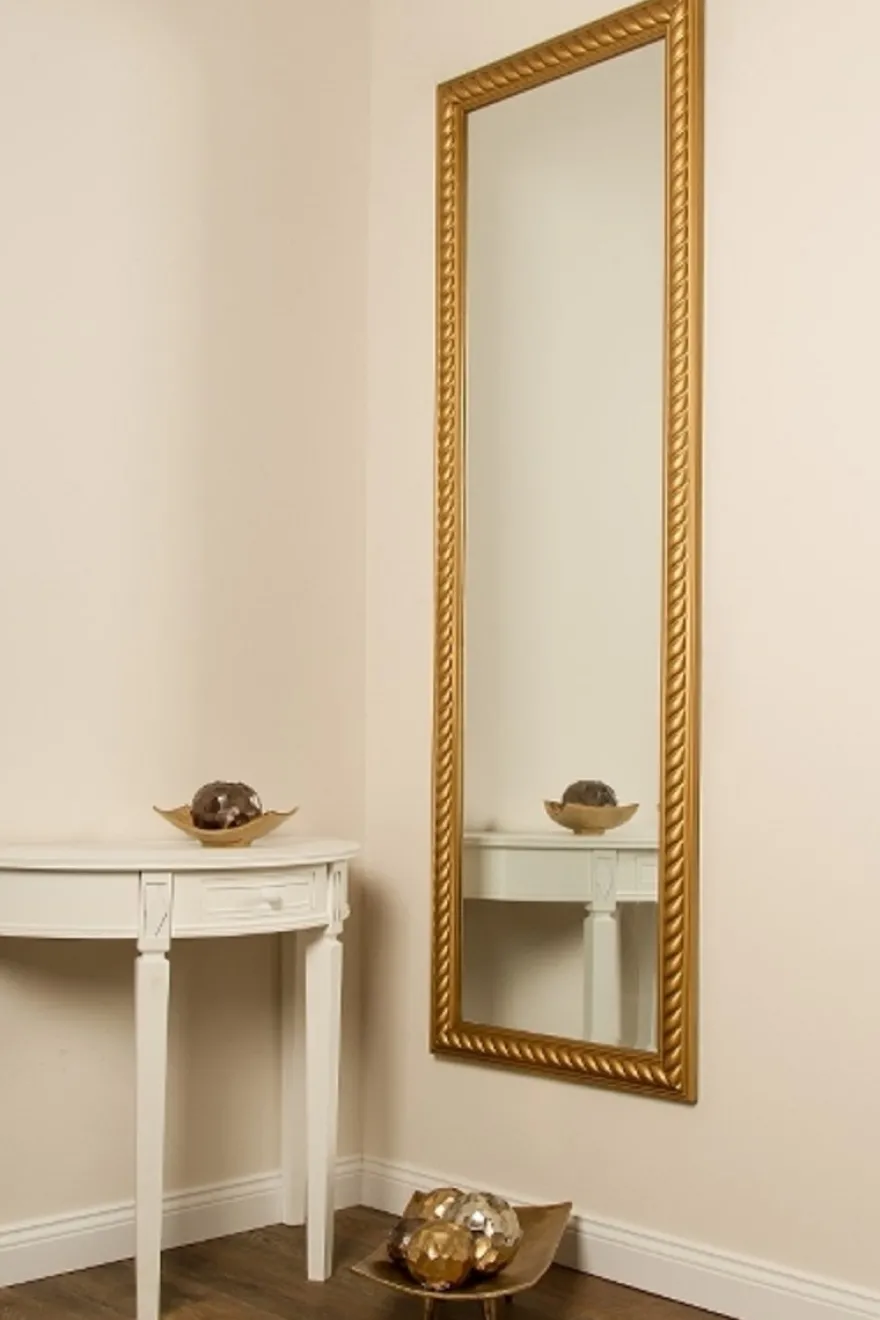 Casa Padrino Barock Spiegel / Wandspiegel Antik Gold 62 x H. 187 cm - Barockmöbel
