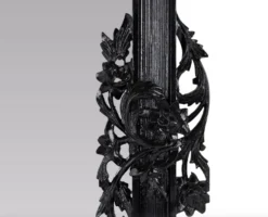 Casa Padrino Barock Spiegel / Wandspiegel Schwarz 122 x H. 224 cm - Barockstil Möbel