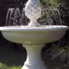 Casa Padrino Barock Springbrunnen Grau Ø 102 x H. 131 cm - Runder Gartenbrunnen - Made in Italy