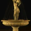 Casa Padrino Barock Springbrunnen Ø 150 x H. 235 cm - Schloss Hotel Restaurant Garten Deko Brunnen