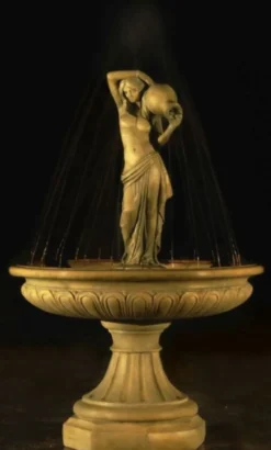 Casa Padrino Barock Springbrunnen Ø 150 x H. 235 cm - Schloss Hotel Restaurant Garten Deko Brunnen
