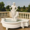Casa Padrino Barock Springbrunnen Weiß 138 x 88 x H. 107 cm - Made in Italy