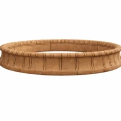 Casa Padrino Barock Springbrunnen Umrandung Braun Ø 280 x H. 35 cm