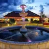 Casa Padrino Barock Springbrunnen Umrandung Grau Ø 600 cm