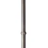 Casa Padrino Barock Stehleuchte Antik Silber / Weiß Ø 43 x H. 157,5 cm - Elegante Stehlampe im Barockstil - Barock Leuchten - Barockstil Stehleuchten - Barock Möbel - Barock Interior