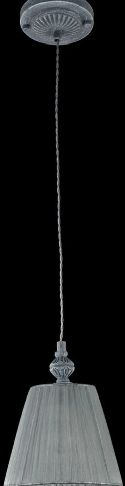 Casa Padrino Barockstil Hängeleuchte Antik Grau Ø 18 x H. 22 cm - Barock Hängelampe in Grau