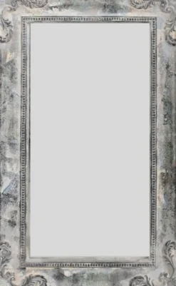 Casa Padrino Barockstil Spiegel / Wandspiegel Antik Grau 30 x H. 50 cm - Barock Möbel
