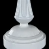 Casa Padrino Barockstil Tischleuchte Hochglanzweiß Ø 23 x H. 48 cm - Jugendstil Möbel