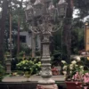 Casa Padrino Barock Straßenlaterne / Gartenlaterne Antik Grau H. 339 cm