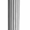 Casa Padrino Barock Säule Grau 32 x 32 x H. 260 cm - Riesige Gartensäule im Barockstil - Gartendeko Stein Säule - Barock Garten & Terrassen Deko Accessoires
