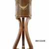 Casa Padrino Barock Säule mit Marmorbesatz in Mahagonibraun Creme Gold 38 x 38 x H. 122 cm