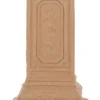 Casa Padrino Barock Säule Terracotta 38 x 37 x H. 83 cm - Handgefertigte Keramik Deko Säule - Barock Garten Terrassen Deko