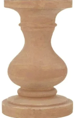 Casa Padrino Barock Säule Terracotta Ø 40 x H. 74 cm - Handgefertigte Keramik Deko Säule - Barock Garten Terrassen Deko