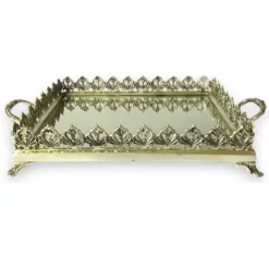 Casa Padrino Barock Tablett Gold 45 cm - Barockstil Gastronomie Accessoires