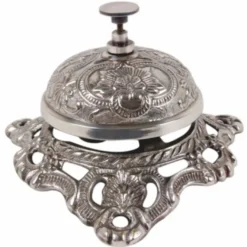 Casa Padrino Barock Tischglocke Silber 13 cm - Hotel & Gastronomie Accessoires