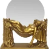 Casa Padrino Barock Tischspiegel Gold 30 x H. 37 cm - Standspiegel - Schminkspiegel - Kosmetikspiegel - Kleiner Deko Spiegel im Barockstil