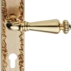 Casa Padrino Barock Türgriff Set Französisches Gold 14,5 x H. 30 cm - Barock Kollektion