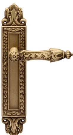 Casa Padrino Barock Türklinken Set Messing Patiniert 15,9 x H. 32,2 cm - Luxus Qualität Made in Italy