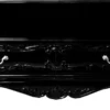 Casa Padrino Barock TV Sideboard Schwarz mit Schubladen 140 x 47 x H 65 cm - Wohnzimmer Fernseh Kommode
