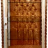 Casa Padrino Barock Vitrine Cremefarben / Beige / Gold - Prunkvoller Barock Vitrinenschrank mit Glastür - Barock Möbel