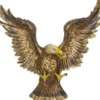 Casa Padrino Barock Wanddeko Adler Figur Gold / Mehrfarbig 90 x 20 x H. 80 cm - Skulptur - Dekofigur im Barockstil
