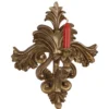 Casa Padrino Barock Wandkerzenhalter Antik Gold B.29 x H.35,3 - Wandleuchter Wand Beleuchtung
