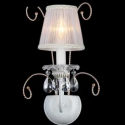 Casa Padrino Barock Wandleuchte Weiß Gold 26 x H 41 cm Antik Stil - Wandlampe Wand Beleuchtung