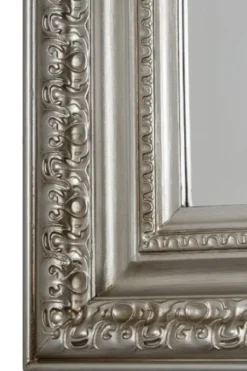 Casa Padrino Barock Wandspiegel Silber 60 x H. 150 cm - Handgefertigter Spiegel im Barockstil