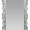 Casa Padrino Barock Wandspiegel Silber 115 x H. 202 cm - Barockstil Spiegel Antik Stil Möbel