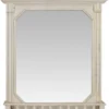 Casa Padrino Barock Wandspiegel mit Schublade Cremeweiß 49,8 x H. 86,8 cm - Barockstil Spiegel