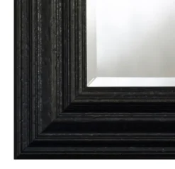 Casa Padrino Barock Wandspiegel Schwarz 93 x H. 122 cm - Barockstil Wohnzimmer Möbel