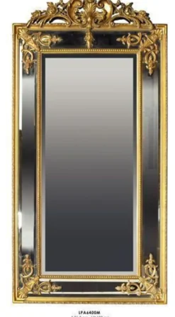 Casa Padrino Barock Wandspiegel Gold - Prunkvoller Spiegel im Antik Stil - Höhe 183 cm, Breite 91.5 cm