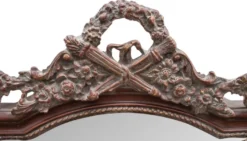 Casa Padrino Barock Wandspiegel Rotbraun 115 x H. 207 cm - Barockstil Spiegel