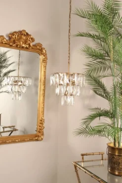 Casa Padrino Barock Wandspiegel Gold 90 x H. 158 cm - Prunkspiegel mit dekorativer Krone