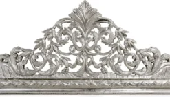 Casa Padrino Barock Wandspiegel Silber 190 x H. 155 cm - Wohnzimmer Spiegel im Barockstil