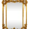 Casa Padrino Barock Wandspiegel Gold 90 x H. 125 cm - Handgefertigter Spiegel mit prunkvollen Verzierungen - Möbel im Barockstil