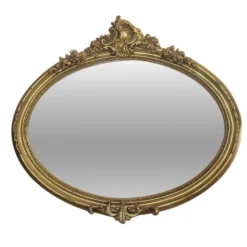 Casa Padrino Barock Wandspiegel Gold 110 x H. 80 cm - Prunkvoller Spiegel im Antik Stil