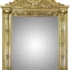Casa Padrino Barock Wandspiegel Gold 130 x 210 cm - Prunkvoller Spiegel aus Massivholz