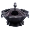 Casa Padrino Barock Weinkühler für 4 Flaschen Aluminium / Antik Silber H 20 cm, Durchmesser 44 cm - Weinhalter Hotel Dekoration