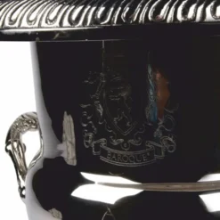Casa Padrino Barock Weinkühler Silber H. 37 cm - Barock Champagnerkühler