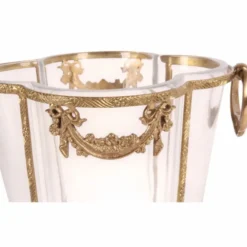 Casa Padrino Barock Weinkühler Messing H. 25 cm - Barock Champagnerkühler