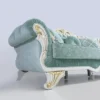 Casa Padrino Barock Wohnzimmer Set Hellgrün / Weiß / Gold - 2 Sofas & 2 Sessel & 1 Couchtisch - Edle Wohnzimmer Möbel im Barockstil