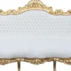 Casa Padrino Barock Wohnzimmer Set Master Weiss/Gold - 3-er Sofa & 2 Sessel - 210x90x135 cm