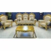 Casa Padrino Barock Wohnzimmer Set Creme / Gold - Barock Möbel