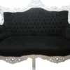 Casa Padrino Barock Wohnzimmer Set Master im Antik Stil Schwarz/Weiss - 3er Sofa, 2er Sofa, 1 Sessel